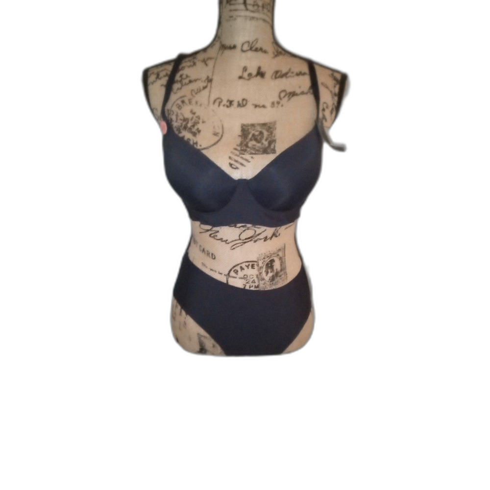 Youmita 38D Peacoat Seamless Push Up and XL Panty